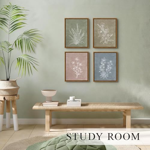 VIYYIEA Framed Vintage Botanical Wall Art Set of 3, 8x10 Framed Prints - Image 4