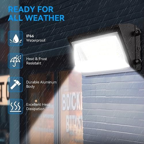120W LED Wall Pack Light with Dusk-to-Dawn Photocell Sensor, 16800LM 5000K - Image 5