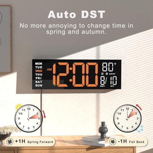 JALL 16" Large Digital Wall Clock - Image 5
