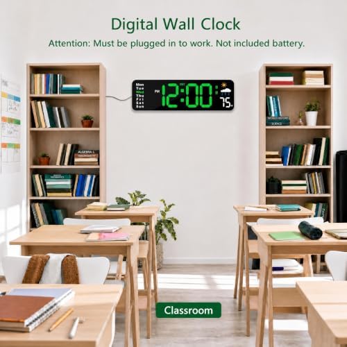Digital Wall Clock with Remote Control - Image 5