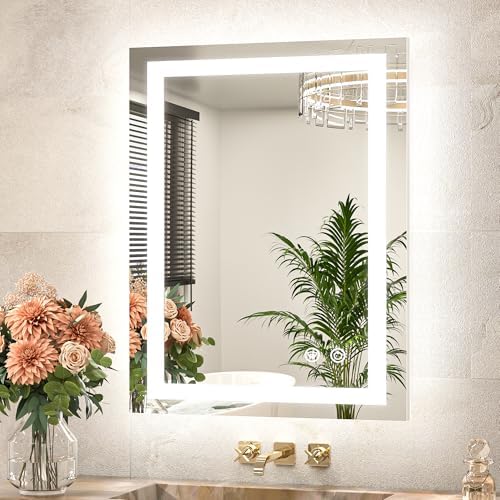 TETOTE LED Bathroom Mirror 20 x 28 Inch Brighter Light up Mirror by TETOTE