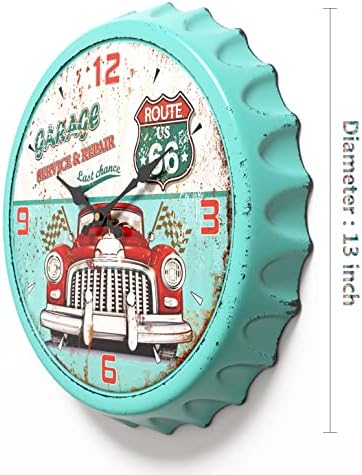 Menterry Bottle Cap Design Iron Retro Wall Clock - Image 2