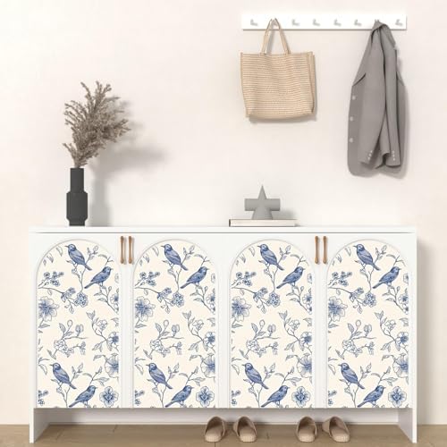 Laatse Floral Bird Vintage Wallpaper Peel and Stick 17.5" x 393" - Image 5