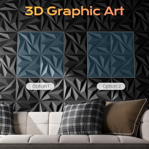 Sonicism Wall Panels 16Pack 3D Wall Panels 0.7"x11.8"x11.8"Creative Cutting - Image 4