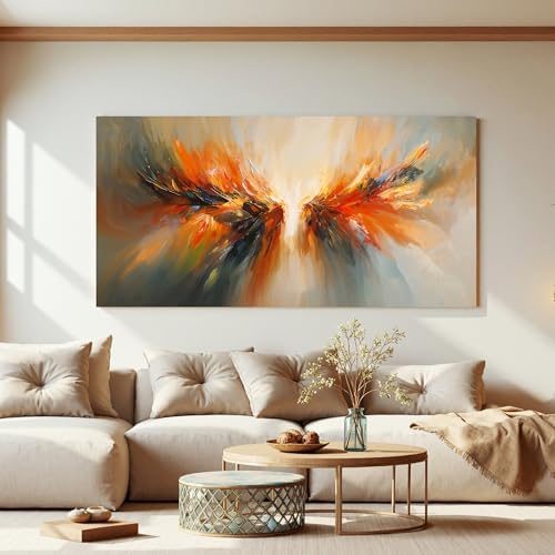 Modern Abstract Wings Canvas Wall Art Decor - Image 6