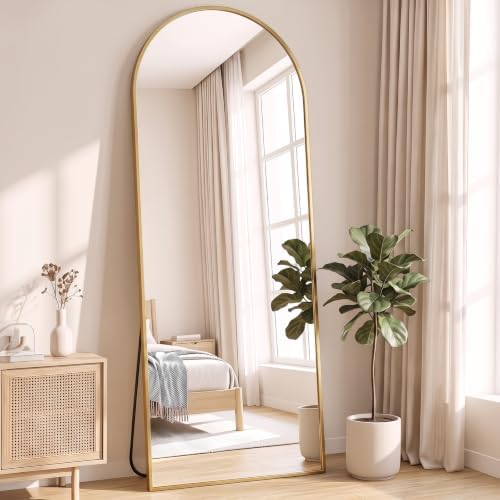 NEWBULIG Arched Full Length Floor Mirror 68"x26", Body Standing Mirror by NEWBULIG