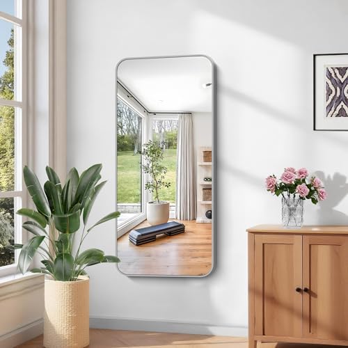 KOCUUY Silver Bathroom Mirror, 24x48 Inch Bathroom Mirror - Image 5