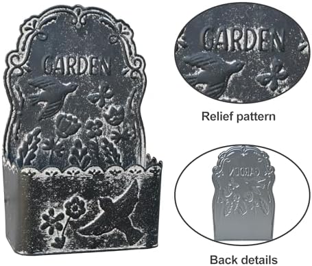 BIG FORTUNE Metal Wall Mount Planter Wall Vases - Image 4
