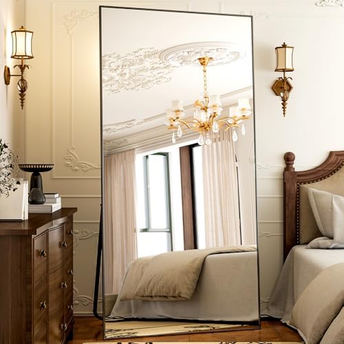 GLSLAND 77" x 38" Oversized Full Length Mirror, Large Floor Mirror by GLSLAND