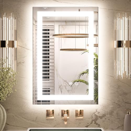 Keonjinn 16x24 Inch LED Bathroom Mirror by Keonjinn