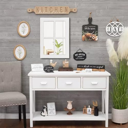 Rustic Small Window Pane Mirror Wall Decor 11 X 16 Inch - Image 5