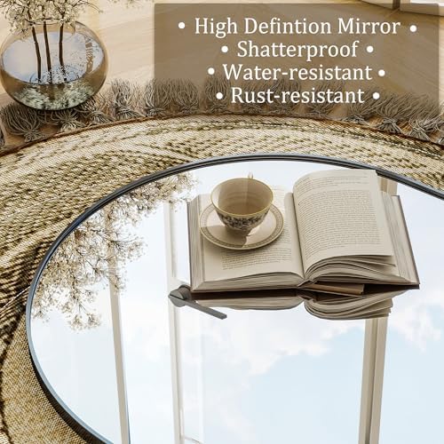 Arched Oversize Full Length Mirror 86"x41" Leaning Hanging Black - Image 6