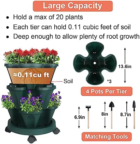 GameXcel Vertical Planter Tower - Image 5