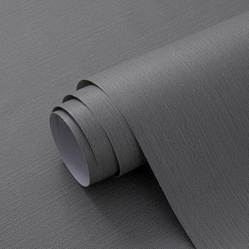 Haimin Fabric Wallpaper 24" x 393" Peel and Stick Textured Contact Paper - Image 4