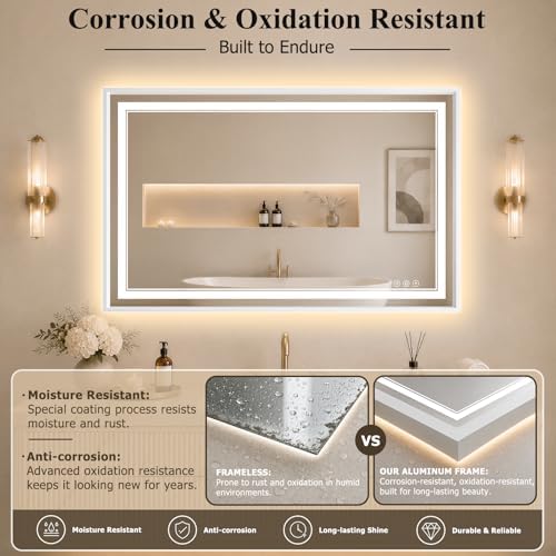 30"x40" LED Bathroom Mirror - Image 2