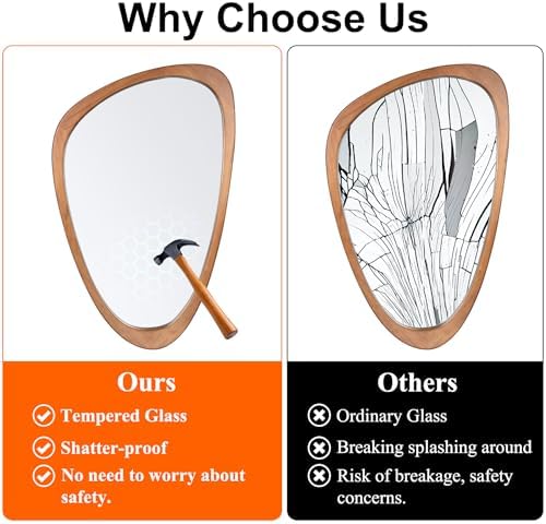 Irregular Asymmetrical Full Length Wall Mirror - Image 4
