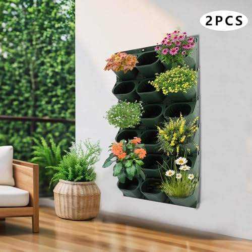 36-Slot Wall Planter, Vertical Garden Flower Pot Holder - Image 2