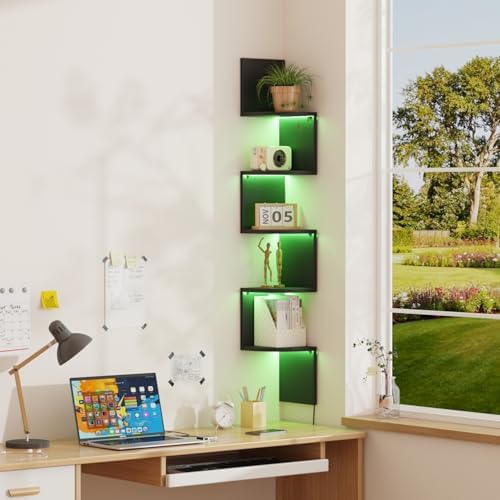 Qupui 49" Corner Wall Shelf - Image 7