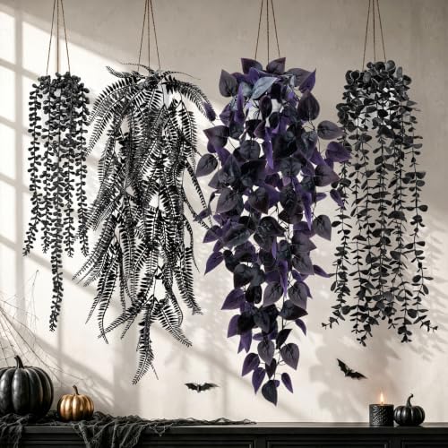 Der Rose 4 Pcs Fake Gothic Plants by DerRose