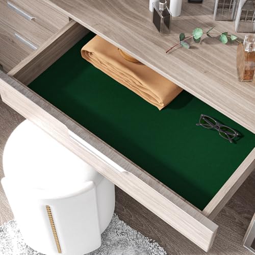Green Self Adhesive Velvet Flocking Liner Soft Felt Fabric - Image 3