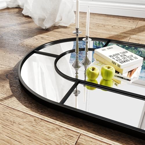 AUYHM 32"x71" Floor Mirror, Standing Mirror Full Length, Large Arched Mirrors - Image 4