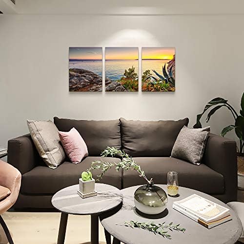 TTHYUEWS Wall Art For Living room beach sunset landscape Wall Decor for artwork - Image 4