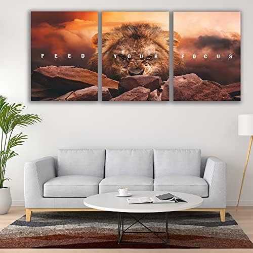 Motivational Wall Art Inspirational Wall Art 3 Pieces Canvas Poster Wall - Image 5
