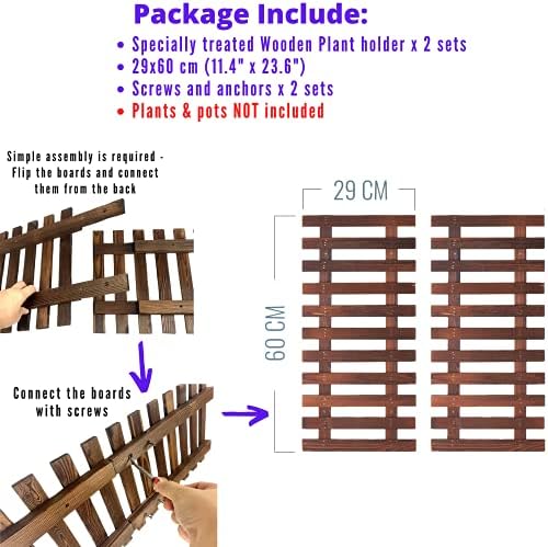 ShopLaLa Wall Planters Wooden Planter - Image 2