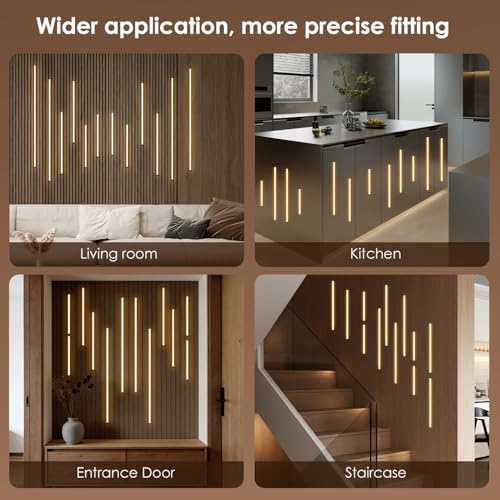 Slat Wall Lights for Wood Panel-12PCS LED Recessed Lighting Kit - Image 6