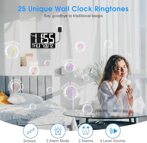 13" Bluetooth Auto Sync Wall Clock - Image 3