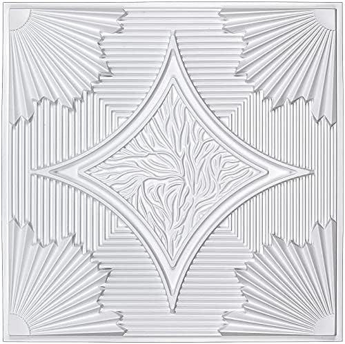 Art3d 12-Pack Waterproof 3D Drop Ceiling Tiles, 24 x 24 in - Image 2
