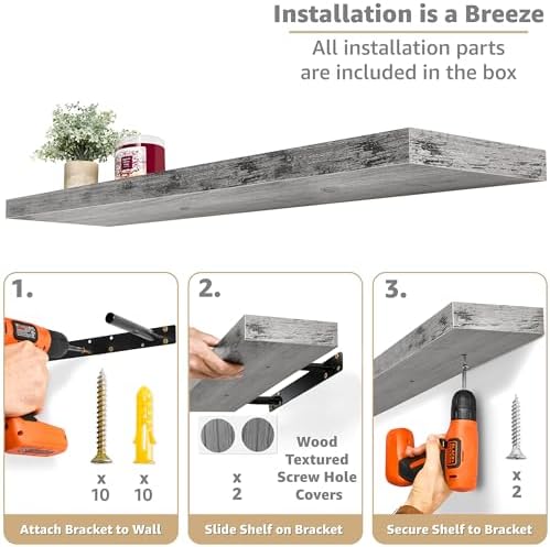 Sorbus Floating Shelves for Wall Storage - Image 4