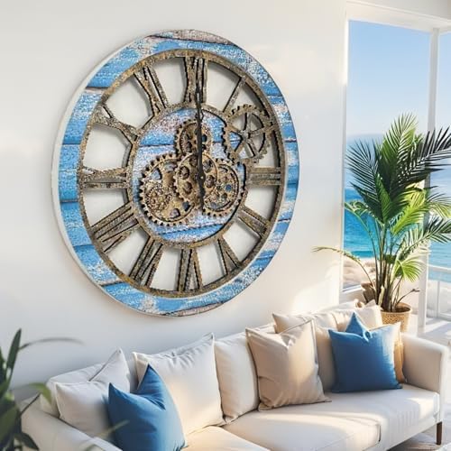 ImprovingLife The Original Real Moving Gear Wall Clock Vintage Industrial - Image 2