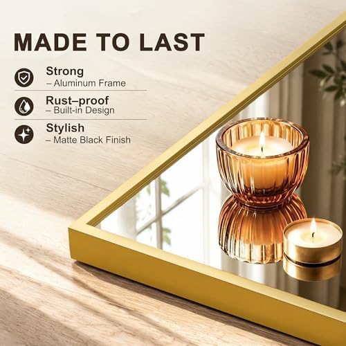 FICTOR Full Length Mirror with Stand, Floor Standing Mirror - Image 4