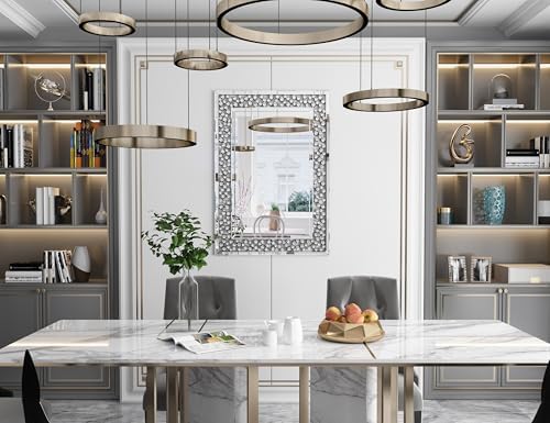 KOHROS 36"x 24" Rectangle Bathroom Mirror Modern Decorative Wall Mirror - Image 5