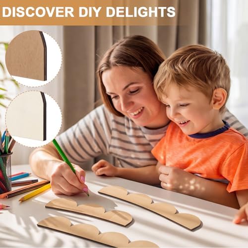 Novabright Unfinished Wood Arch Trim, 80 x 70 Inch - Image 4