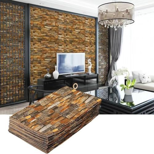 Queenbox 27.6x196.9 in Faux Brick Peel and Stick Foam Soft Waterproof Wall Panel - Image 2
