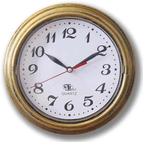 SAC SMARTEN ARTS Decor Silent Wall Clock Non-Ticking Decor Wall Clock 8 Inches by SACSMARTENARTS