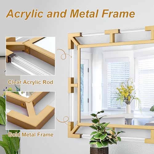 Chende 36" x 48" Large Wall Mirror - Image 3