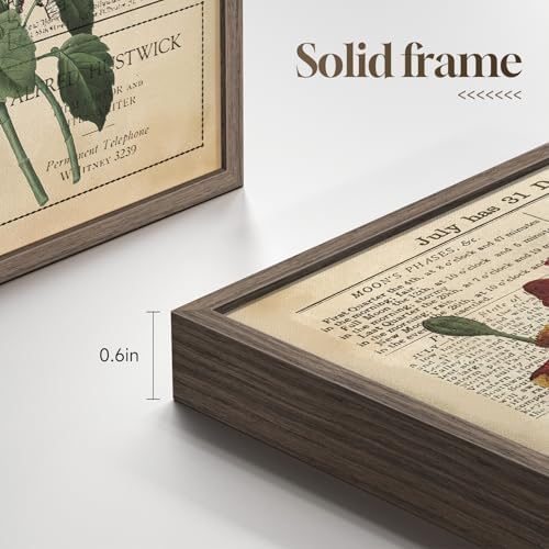 Framed Vintage Rustic Farmhouse Floral Botanical Wall Art Set, 11x14 Inch - Image 4