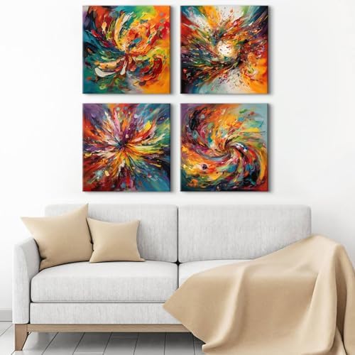 Colorful Abstract Wall Art Fantasy Splash Liquid Picture Wall Decor Graffiti - Image 5