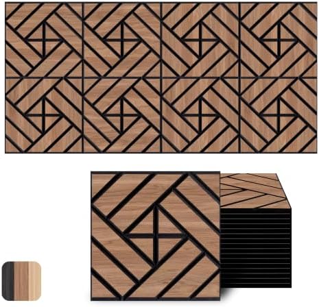 WoveN SounD Acoustic Wall Panels, 16 Pack, 12x12 in by WovenSound