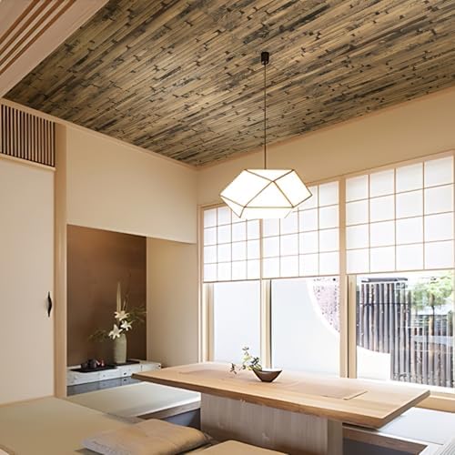 AMZDEPOT Natural Bamboo Wall Panel, 48 x 96 Inch, Dark Burned - Image 6