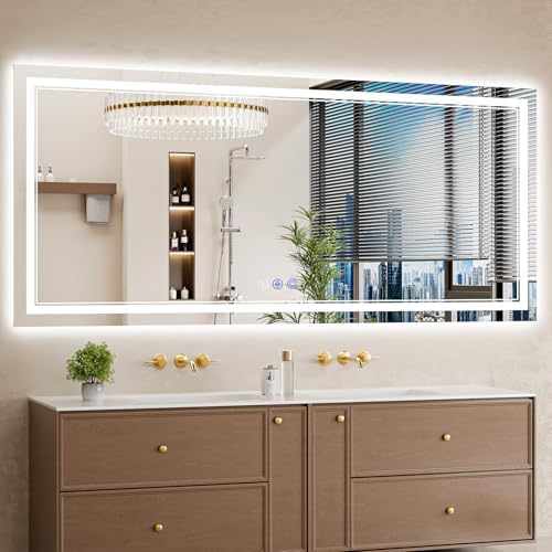 36"x72" LED Bathroom Mirror by WISSMIELSHOME