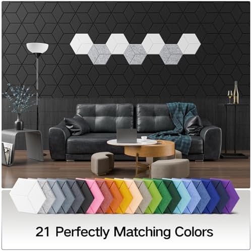 22 Pack Self-Adhesive Acoustic Panels 12" X 10" X 0.4" - Image 6