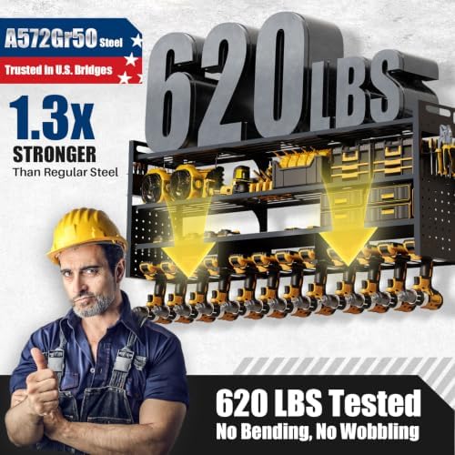 Large 49'' Wide Power Tool Organizer Wall Mount - Image 2