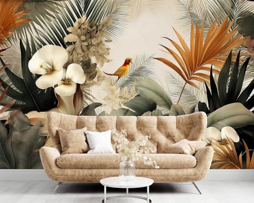 Toolhom Flower Series Mural Colorful Leaves Seamless wall Mural - Image 3