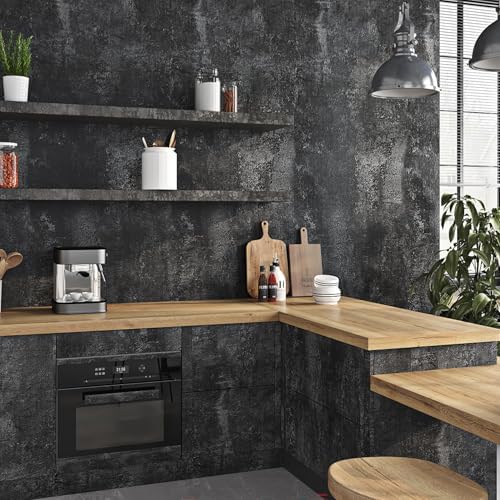 Livelynine Industrial Concrete Wallpaper by Livelynine