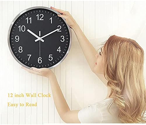 HZDHCLH Modern Wall Clocks Battery Operated 12 inch Silent Non Ticking Wall - Image 3