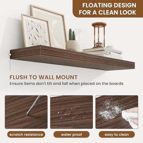 Floating Shelves for Wall, Wall Mounted Wood Shelves - Image 5